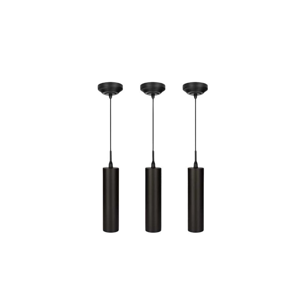 3 Pack Black Matte LED Modern Hanging Pendant Light